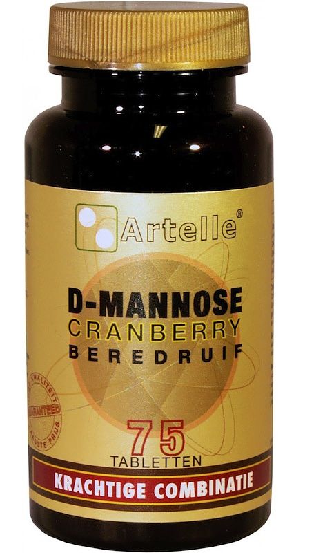 Foto van Artelle d-mannose cranberry beredruif tabletten 75 tabletten