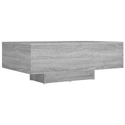 Foto van The living store salontafel grijs sonoma eiken 85x55x31 cm - bewerkt hout