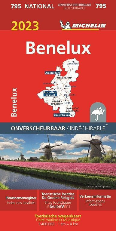 Foto van Michelin 795 benelux scheurvast - paperback (9782067258334)