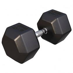 Foto van Gorilla sports dumbell - 32,5 kg - gietijzer (rubber coating) - hexagon