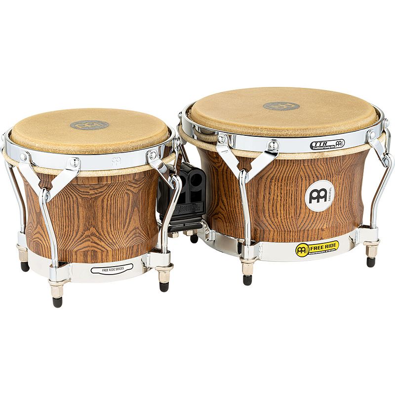 Foto van Meinl wb500zfa-m woodcraft zebra ash bongoset