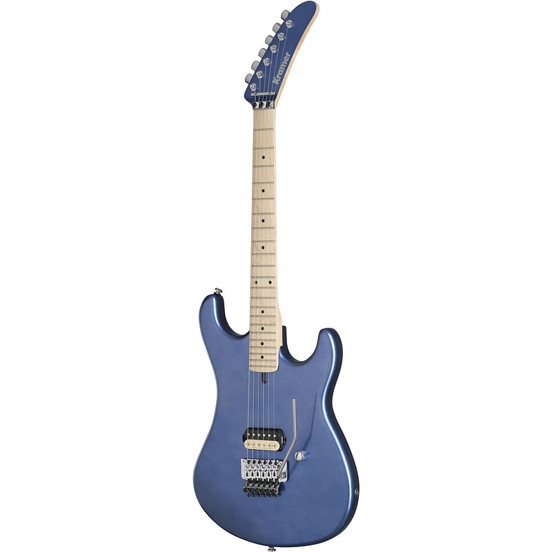 Foto van Kramer guitars original collection the 84 blue metallic elektrische gitaar