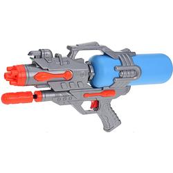 Foto van 1x waterpistolen/waterpistool oranje/blauw van 46 cm kinderspeelgoed - waterpistolen