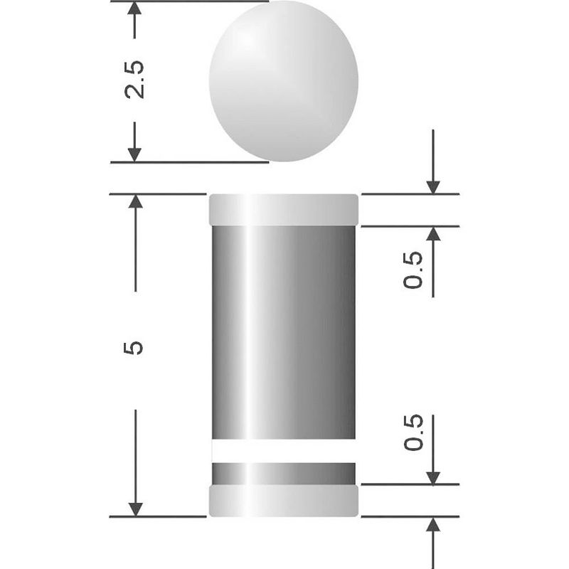 Foto van Diotec si-gelijkrichter diode sm4007 do-213ab 1000 v 1 a