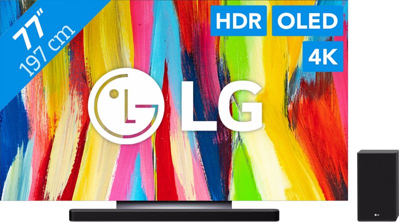 Foto van Lg oled77c24la (2022) + soundbar