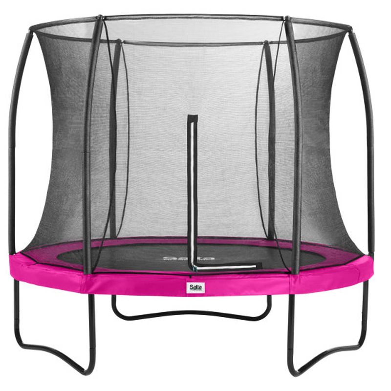Foto van Salta trampoline comfort edition met veiligheidsnet 153 cm - roze