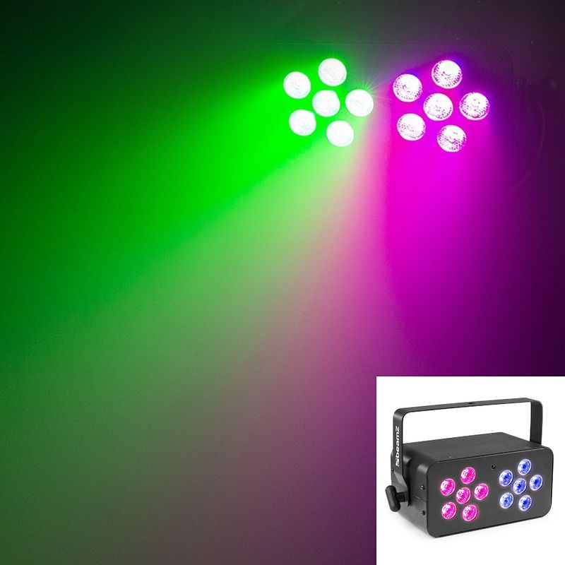 Foto van Beamz dj bank 124 rgbw-lichteffect 12x 4 watt led's