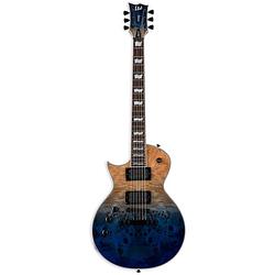 Foto van Esp ltd deluxe ec-1000 blue natural fade linkshandige elektrische gitaar