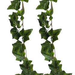 Foto van Chaks klimop kunstplant slinger - 2x - 180 cm - groen - kunstplanten
