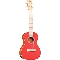 Foto van Cordoba 15cm matiz chili red concert ukelele met gigbag