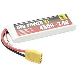 Foto van Red power lipo accupack 7.4 v 4500 mah 25 c softcase xt90