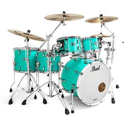 Foto van Pearl mct925xup/c826 masters maple complete 5-delige shellset sea foam green