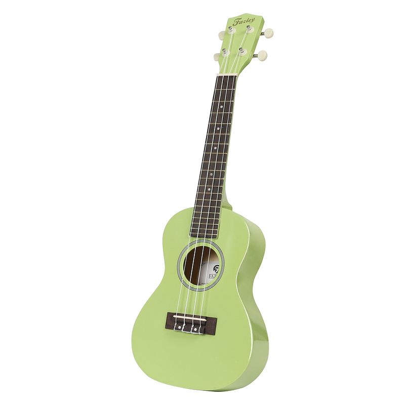 Foto van Fazley k23lg-w concert ukelele lichtgroen