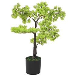 Foto van Vidaxl kunstplant met pot cipres bonsai 60 cm groen