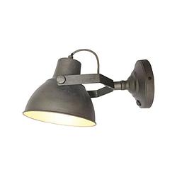 Foto van Label51 - wandlamp raw xl burned steel - grijs