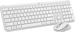 Foto van Logitech mk950 signature slim draadloze toetsenbord en muis combo qwerty wit