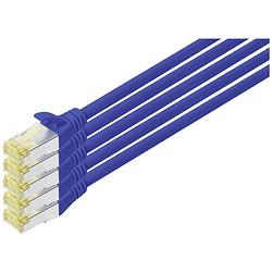 Foto van Digitus dk-1644-a-100-b-5 rj45 netwerkkabel, patchkabel cat 6a s/ftp 10 m blauw 1 stuk(s)