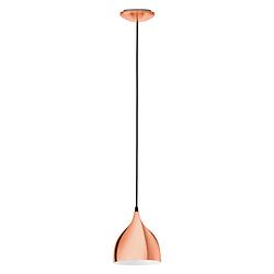 Foto van Eglo coretto - hanglamp - 1 lichts - ø170mm. - koperkleurig