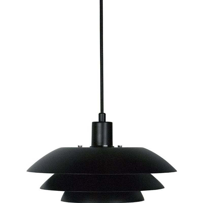 Foto van Dyberg larsen hanglamp dl31 31 cm e27 staal 60w matzwart