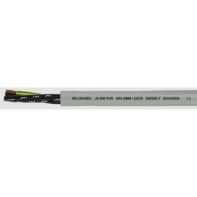 Foto van Helukabel jz-500 pur stuurstroomkabel 5 g 0.75 mm² grijs 23334-1000 1000 m