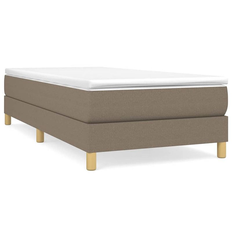 Foto van The living store boxspringframe - taupe - 203 x 80 x 25 cm - multiplex lattenbodem