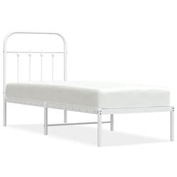 Foto van The living store bedframe classic - metalen constructie - inclusief opbergruimte - comfortabele ondersteuning