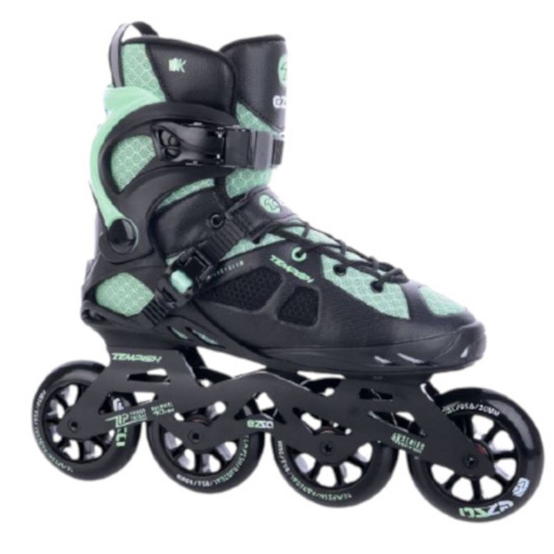 Foto van Tempish inline skates ezza 90 softboot 85a zwart/groen maat 41