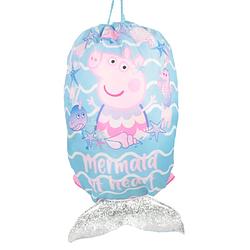 Foto van Nickelodeon gymtas zeemeermin peppa pig 30 x 40 cm blauw/roze