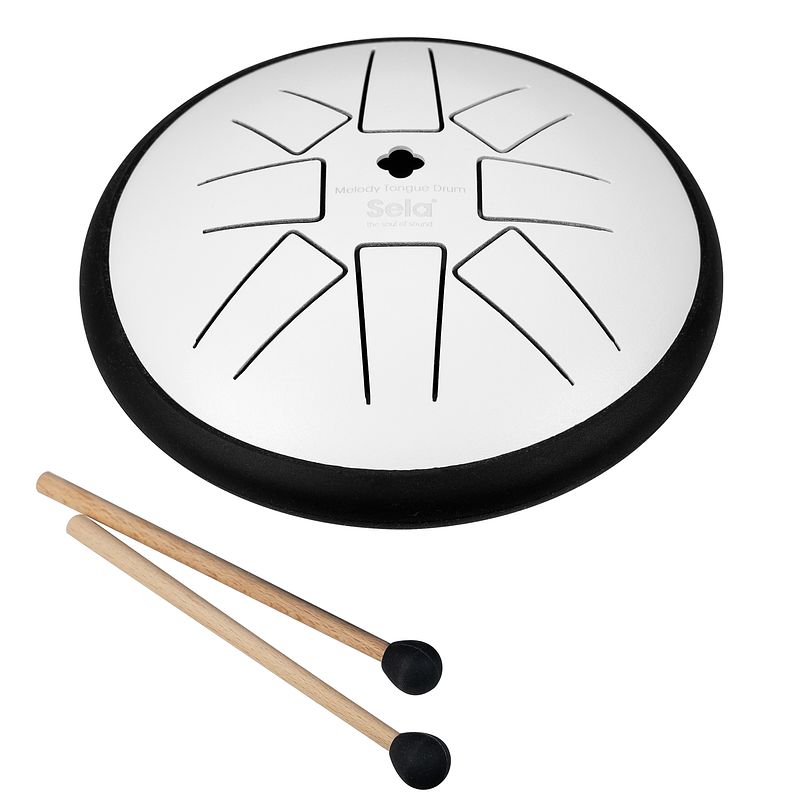 Foto van Sela se 363 melody tongue drum g minor 6 inch white