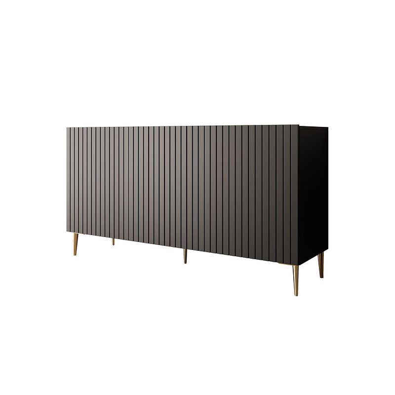 Foto van Meubella dressoir king - 150 cm - mat zwart