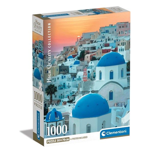 Foto van Clementoni puzzel santorini 1000 stukjes