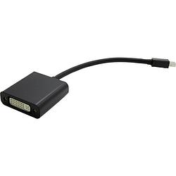 Foto van Value mini-displayport / dvi adapterkabel mini displayport stekker, dvi-d 24+1-polige bus 0.15 m zwart 12.99.3128 displayport-kabel