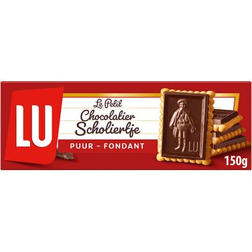 Foto van Lu scholiertje chocolade koekjes puur 2 x 6 biscuits 150g bij jumbo