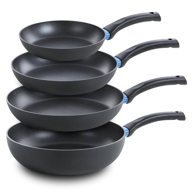 Foto van Bk blue label basics pannenset - koekenpan & wok - set van 4