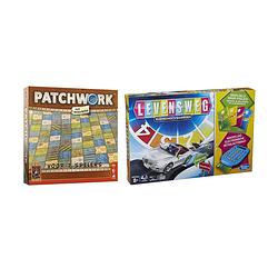 Foto van Spellenbundel - bordspel - 2 stuks - patchwork & levensweg