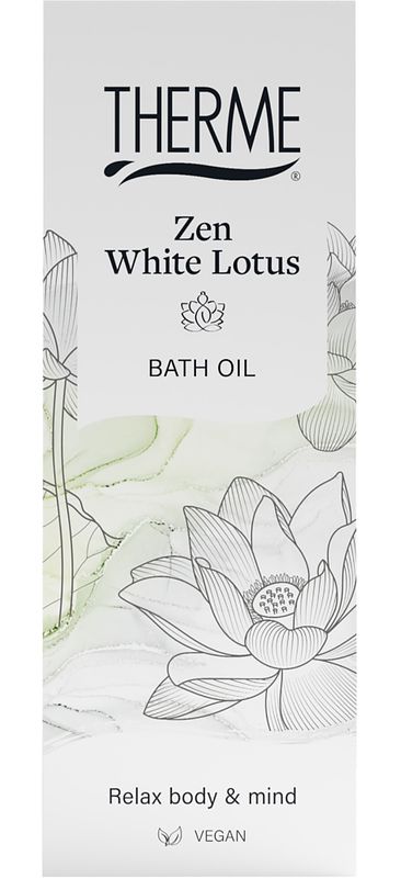 Foto van Therme zen white lotus badolie