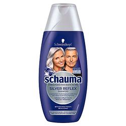 Foto van Zilveren reflex shampoo shampoo tegen gele tinten voor wit en blond grijs haar 250ml