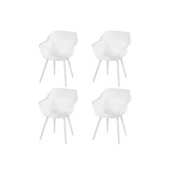 Foto van Hartman sophie studio dining armstoel - white - set van 4