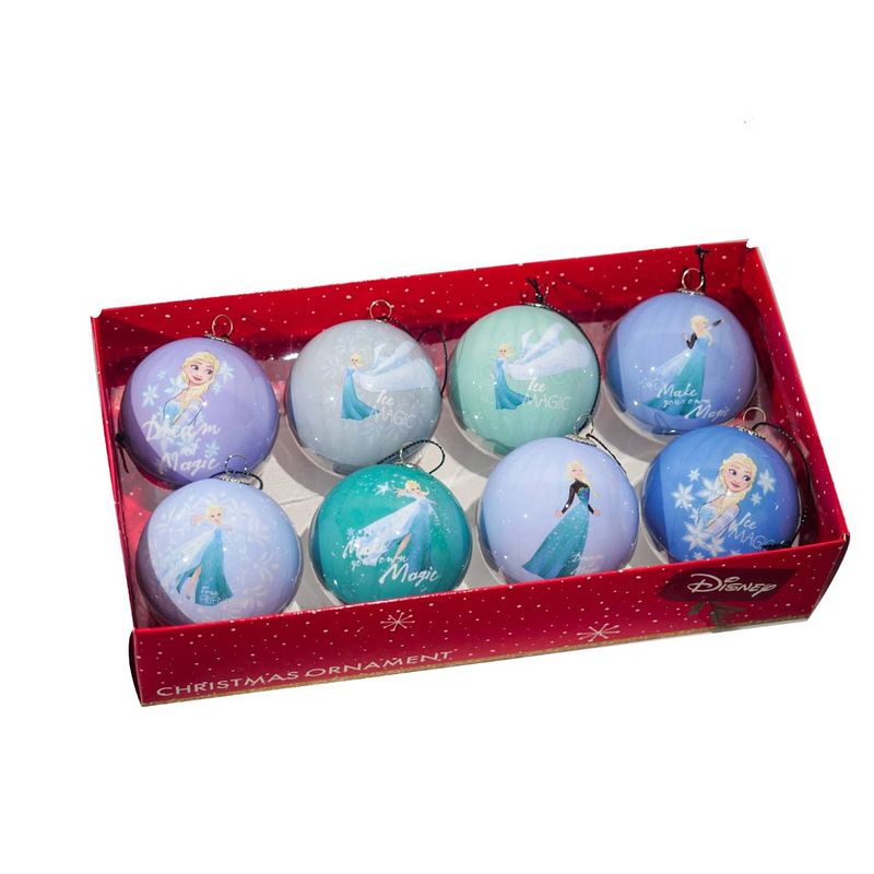 Foto van Box kerstbal plc d6cm frozen 8st