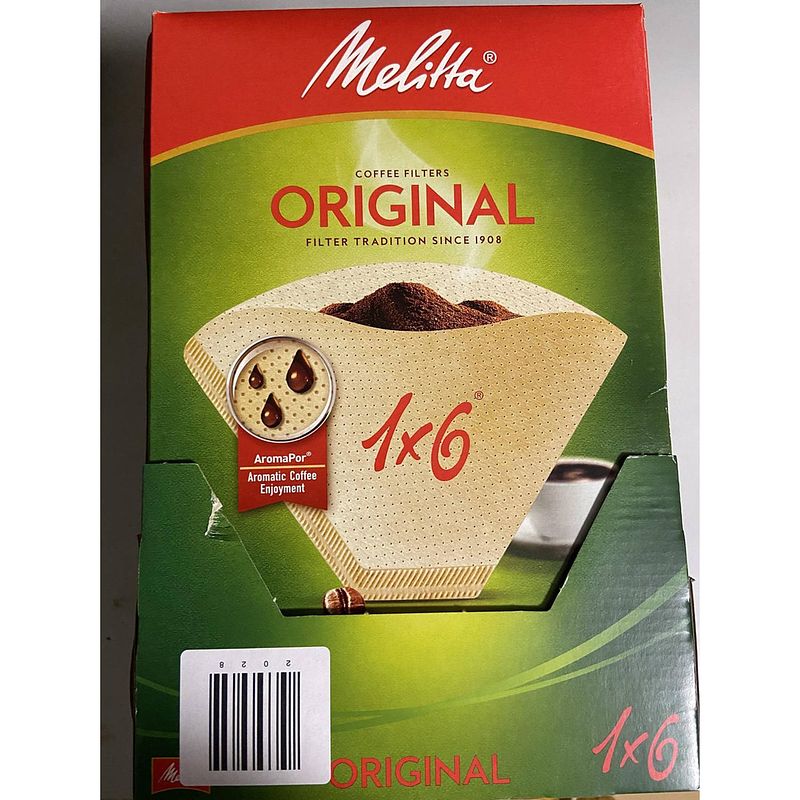 Foto van Melitta koffie filter 1x6 filters 40 stuks 8 verpakkingen