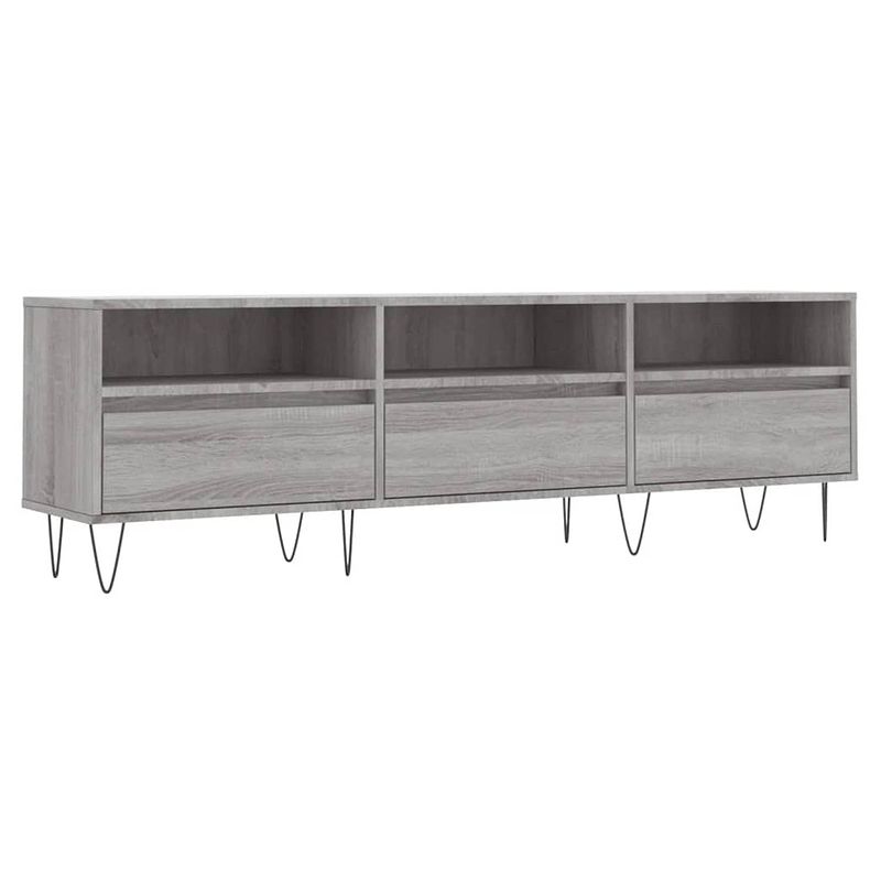 Foto van Vidaxl tv-meubel 150x30x44,5 cm bewerkt hout grijs sonoma eikenkleurig