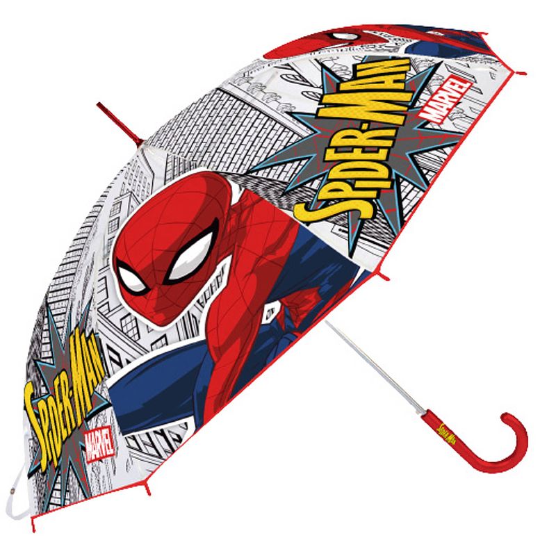 Foto van Marvel kinderparaplu spider-man 70 cm polyester rood