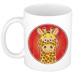 Foto van 1x giraffes beker / mok - 300 ml - giraffe bekers voor kinderen