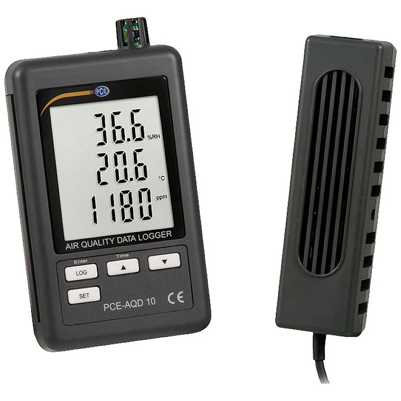 Foto van Pce instruments pce-aqd 10 pce-aqd 10 multidatalogger te meten grootheid koolstofdioxide, vochtigheid, temperatuur