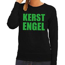 Foto van Foute kersttrui / sweater kerst engel zwart voor dames - kersttruien xl (42)