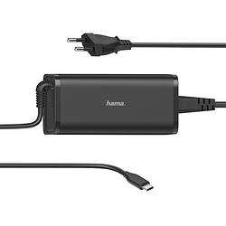 Foto van Hama universele usb-c-notebook-netadapter, power delivery (pd), 5-20v/100w voeding zwart