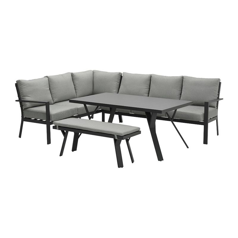 Foto van Garden impressions sergio lounge dining set links - 4-delig