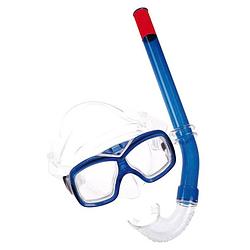 Foto van Sportx snorkelset comfort junior polycarbonaat blauw 2-delig