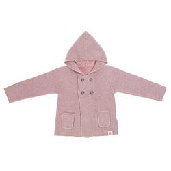 Foto van Lässig baby gebreide hoodie gots garden explorer light pink 62-68 2-6 mnd