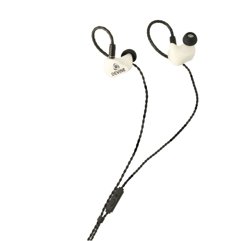 Foto van Devine em-200-wh live in-ear monitors wit